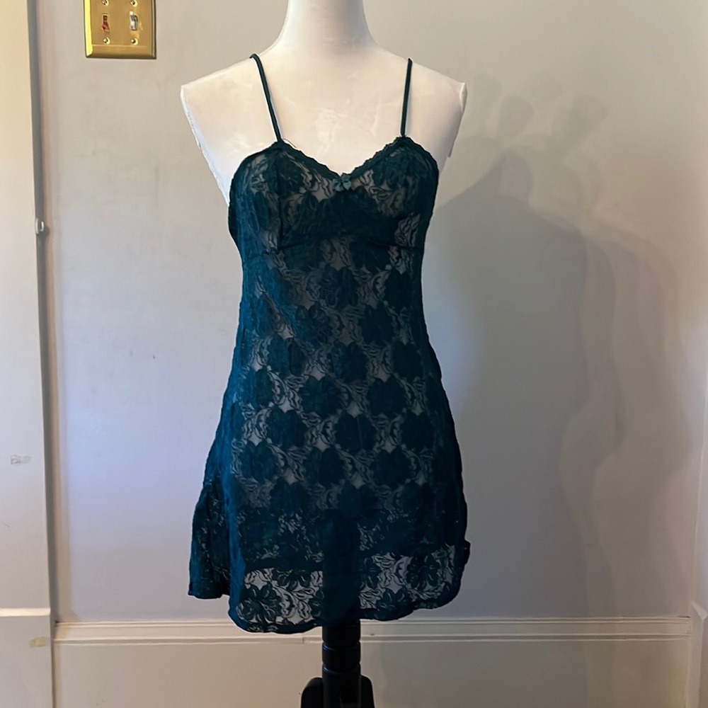 Stretchy vintage slip dress